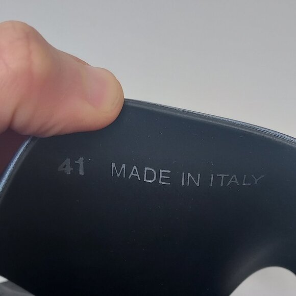 MONCLER Black MENS Basile Embossed Logo Stripe Slide Sandal - Picture 3 of 9